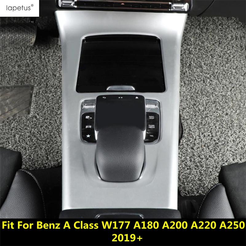 Mittelkonsolen-Schalthebel-Panel-Rahmen-Dekorationsabdeckung Zierleisten Zubehör für Benz A-Klasse W177 A180 A200 A220 A250 -