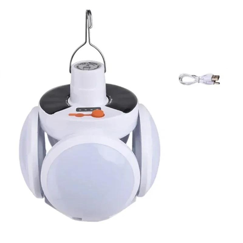 Portable LED Bulb Folding Solar Outdoor Light Waterproof Light Emergency Light Solar Rechargeable Camping Light