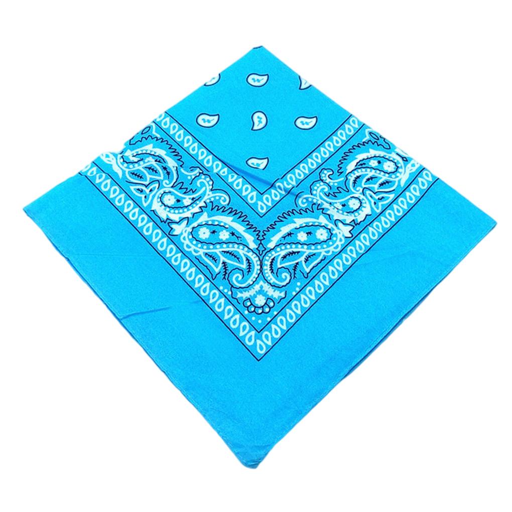 Fashion Unisex Bandana Hip Hop Square Scarf Paisley Patterned Headband Modern Headscarf Multipurpose Hair Gifts