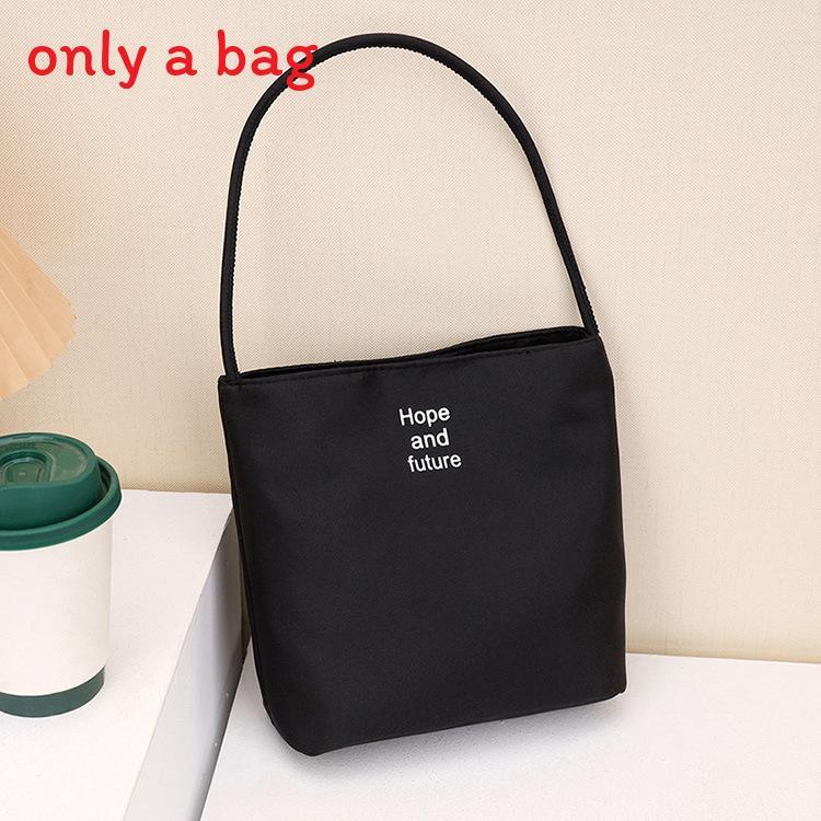 Nylon Letter Bag For Women With Zipper Closure For Daily Use