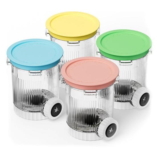 Eisaufbewahrungsglas Kompatibel mit Ninja Swirl NC701 NC701C Creami Eis-Softeisbereiter BPA-Frei Lebensmittelqualität Anti-Rutsch-Behälter für die Küche