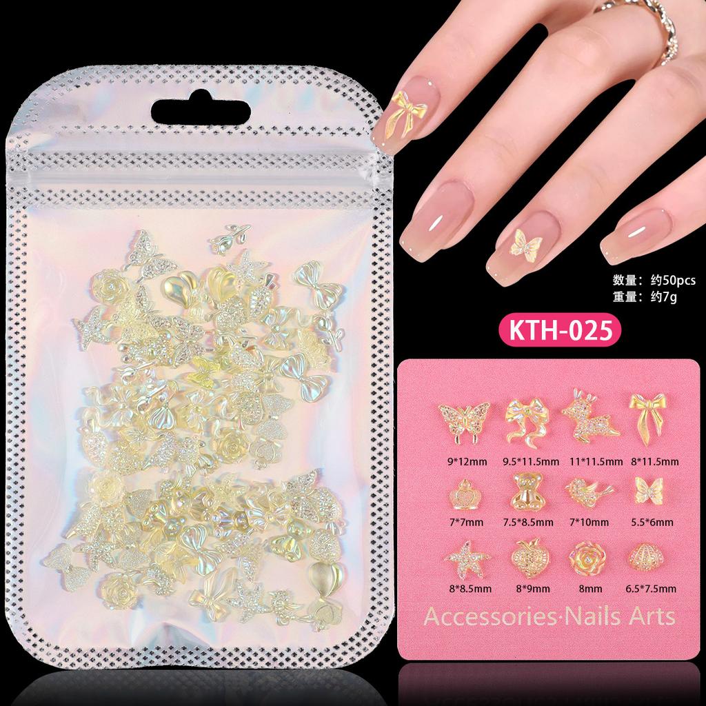 Color Streamer Resin Bow Mixed Nail Art Trinkets Mobile Phone Case Accessories Work In Progress Diy Accessories
