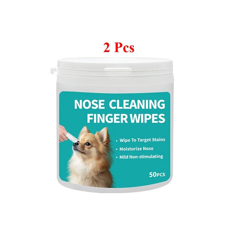 Nose Gentle Cleaning Moisturizing Finger Wipes For Dogs Cats Disposable Pet Wipes For Nasal Hygiene Dryness Relief