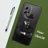 Man Suit Shirt Tie Case For Xiaomi Redmi Note 11 12 10 Pro 8 9 Note 12S 11S 9S 10S Redmi 12C 9C 10C 12 Cover