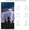 Witch and Lightning Beach Towel for family friends Gifts Towel Quick-Dry Towel For Bath Yoga Tourism Beach GYM Camping Swimming