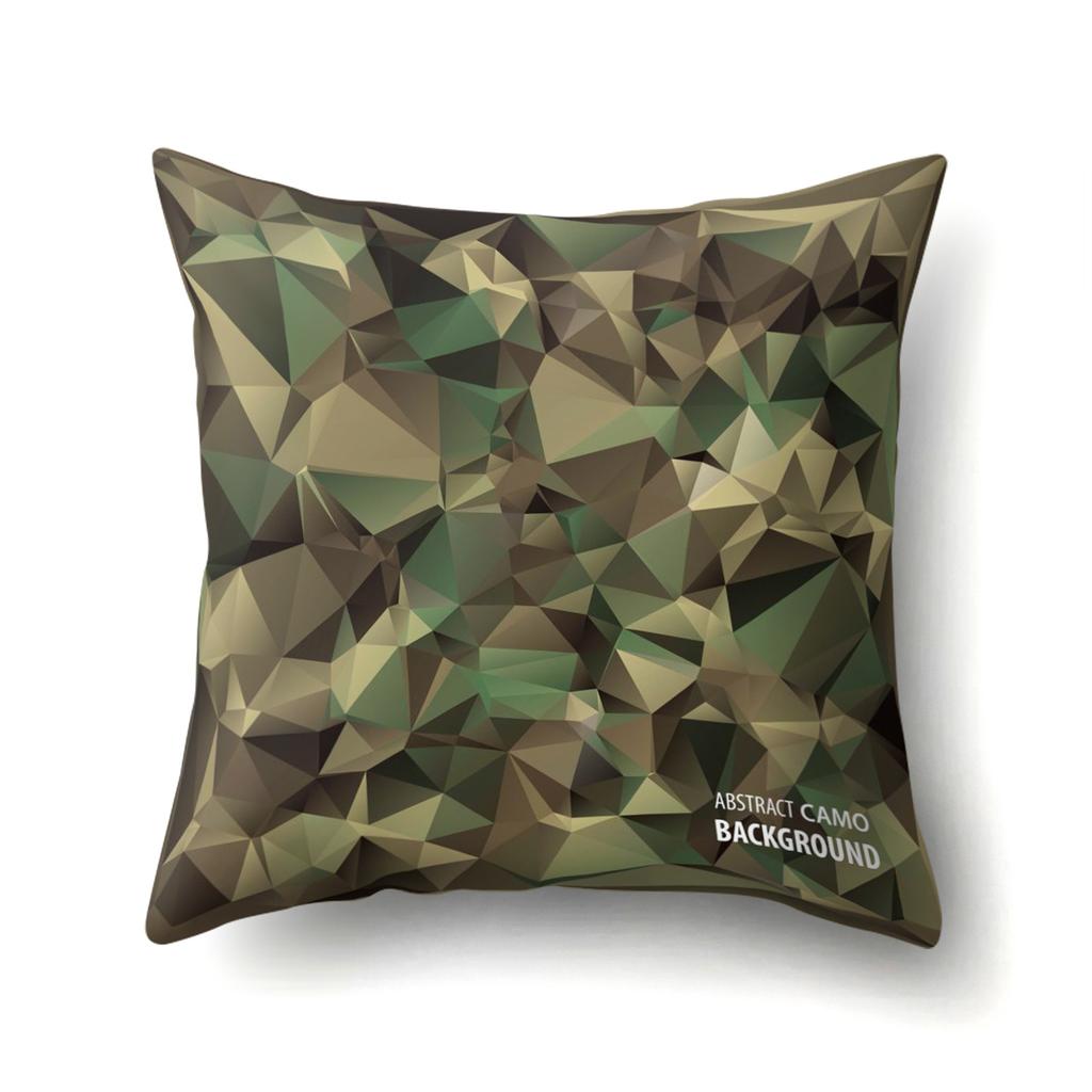 Kontorpute Putetrekk Fargerik Bølgete Kamuflasje Midjepute Kreativ Hjem Sofa Putetrekk