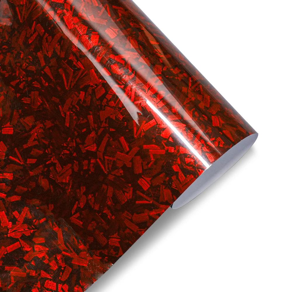 

Forged Carbon Fiber Color Change Car Sticker PET Vinyl Film Bubble Free Wrapping Car Accessories Auto Self Adhesive Decals 10x152cm