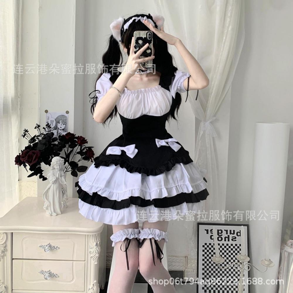Domila's New Two-dimensional Maid Maid Costume Cosplay Costume Cute Japanese Animation Stage Performance Uniform