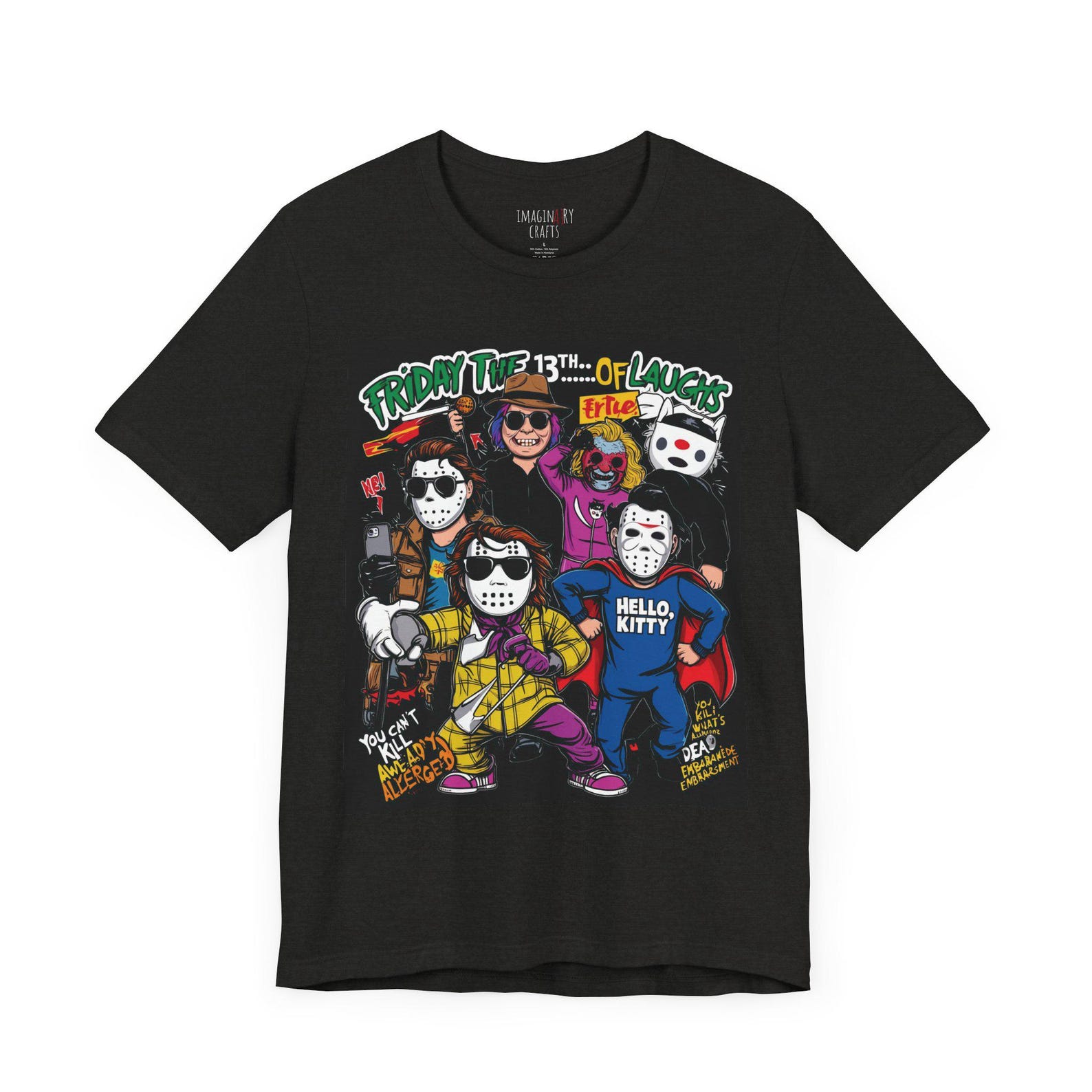 Funny Graffiti Horror Character T-Shirt Unisex 3XL