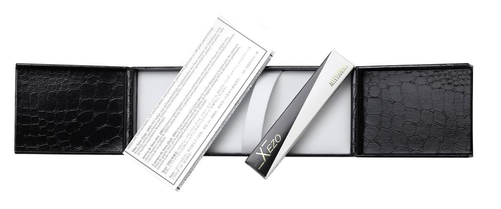 Xezo Maestro Fountain Nib Gift of Writing 18K White Unique Pen, Medium-Fine (0.45mm Line), Series, Gold-Plated Mother-of-Pearl, Handmade, Serialized,