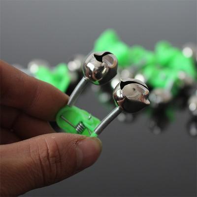 1 pièce Alarmes de touche de pêche Clochettes pour canne à pêche Pince pour canne à pêche Clip pour scion Anneau Clochettes Vert ABS Accessoire de pêche Extérieur Métal-SOLDE DE LIQUIDATION