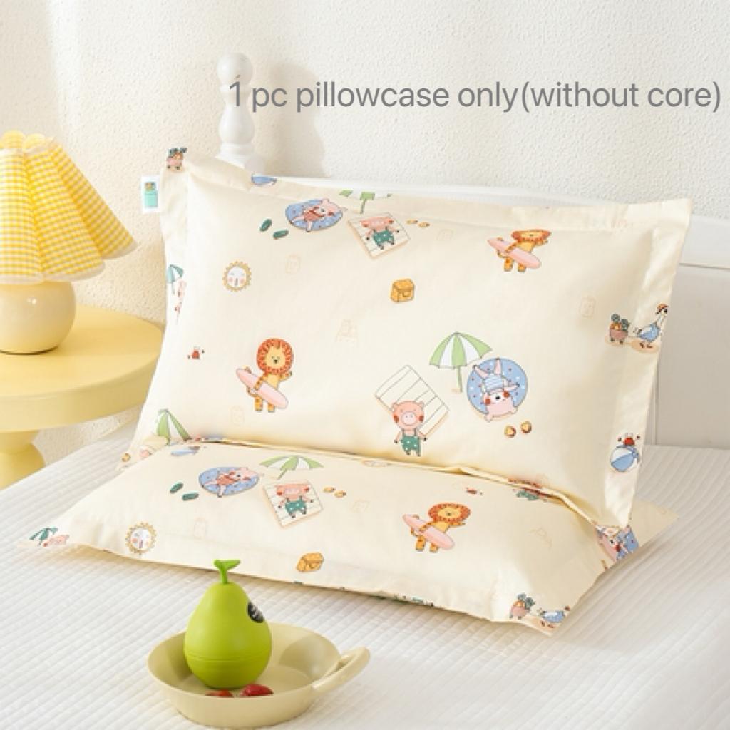 1 Pc Cotton 200TC Twill Euro Size Pillowcase 40 x 60 cm floral Print Pillowcover with Envelope Closure,without core