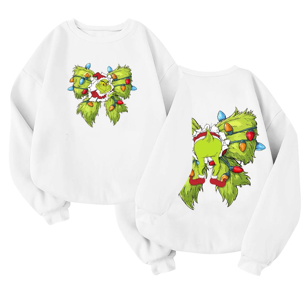Children's Fashionable Lightweight Long-sleeved Round Neck Pullover With Pockets Printed Pullover