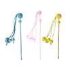 Cats Long Tassels Teaser Wand Toy Cute Interactive Stick for Cats Chasing Toy