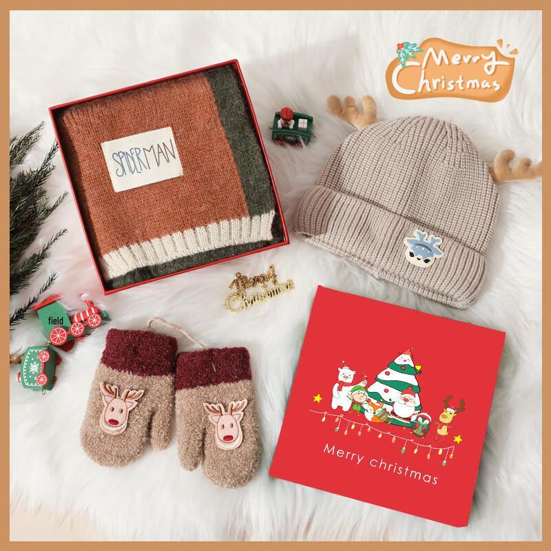 Kids' Christmas Hat, Gloves, and Scarf Gift Set