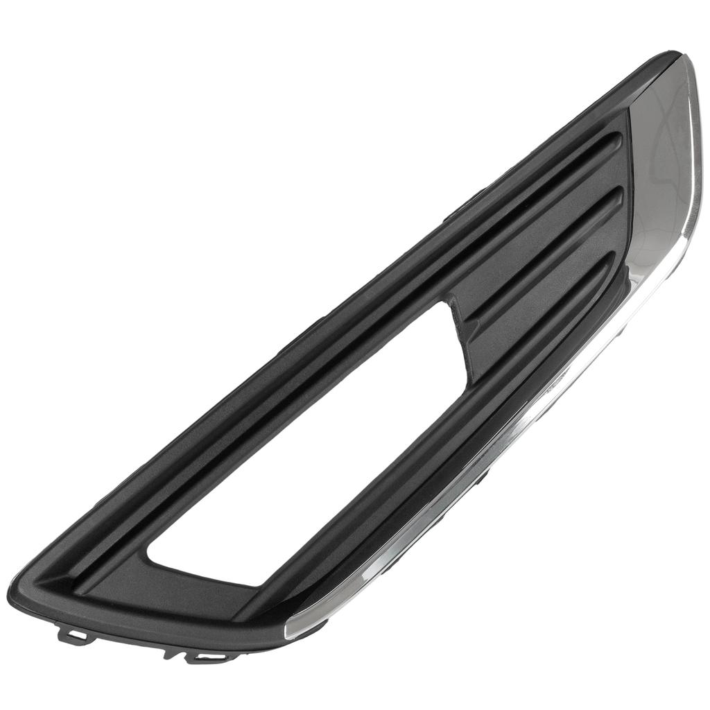 Ford FOCUS III FL 12-16 With Halogens, Front Bumper Grille Insert, Black & Chrome, Right