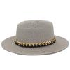 New French summer sun hat women's Panama straw hat fashion outdoor beach hat versatile breathable top hat