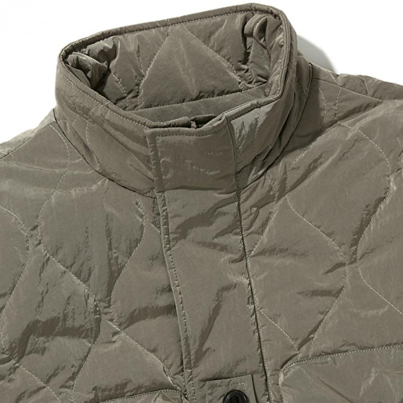 Primaloft Convertible Wave Quilting Jumper  Gray 