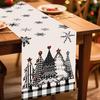 Christmas Tree Table Runner Merry Christmas Decorations for Home Xmas Party Decor 2026 Navidad Notal Noel Ornament New Year 2026