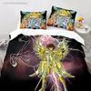 Anime Saint Seiya LOST CANVAS Bedding Set Duvet Cover Bed Set Quilt Cover Pillowcase Comforter King Queen Size Boys Adult