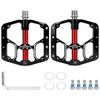 Bike 3 Bearing Platform Pedal Durable Chrome Molybdenum Steel Bicycle Accessories