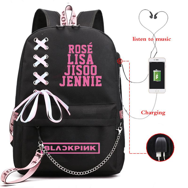 Straykids Combination Peripheral With Backpack Backpack School Bag Student Male Female Large Capacity One size fits all