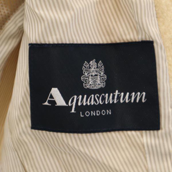 Aquascutum Made In Japan Bore Jacket 3F Ivory System Women Used
