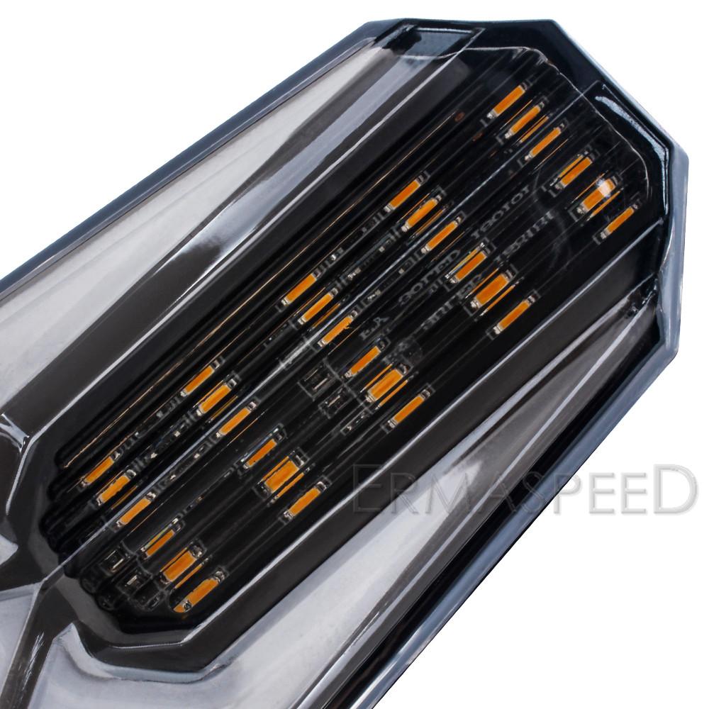 Universal Double Color Motorcycle Turn Signal Lights 12 LED Lamp Blinker Front Rear Lights Indicator for Motorbike Off