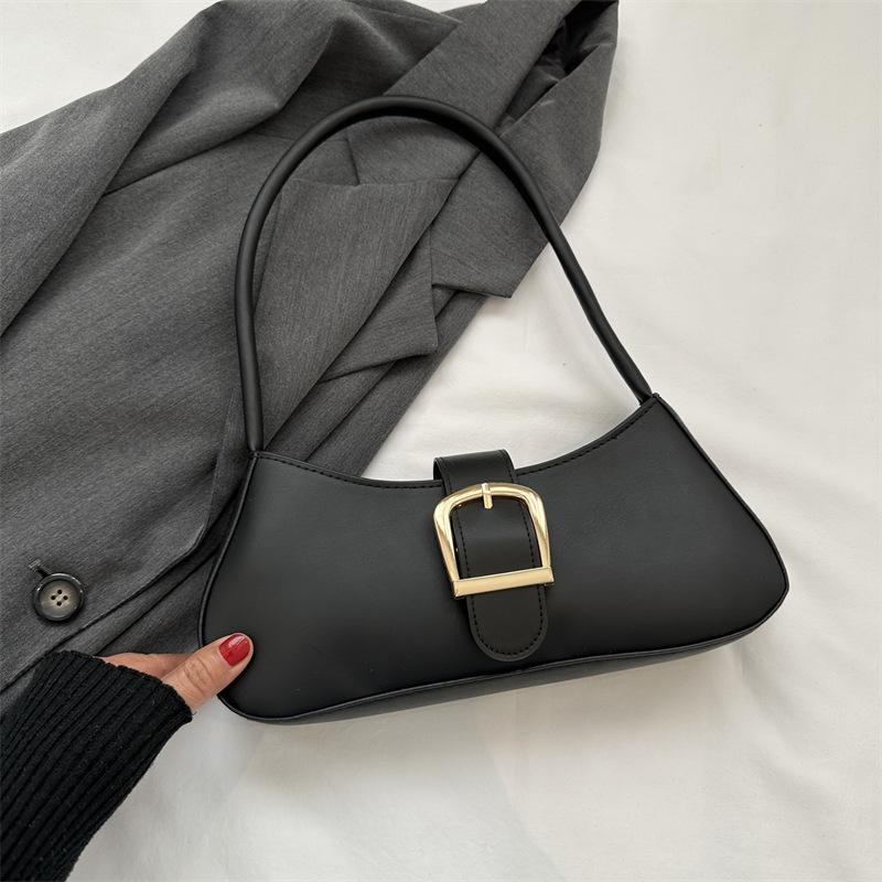 

Bag Women s 2024 Winter New Simple Casual Shoulder Bag Niche Popular Handbag Fashion Trend Underarm Bag чёрный