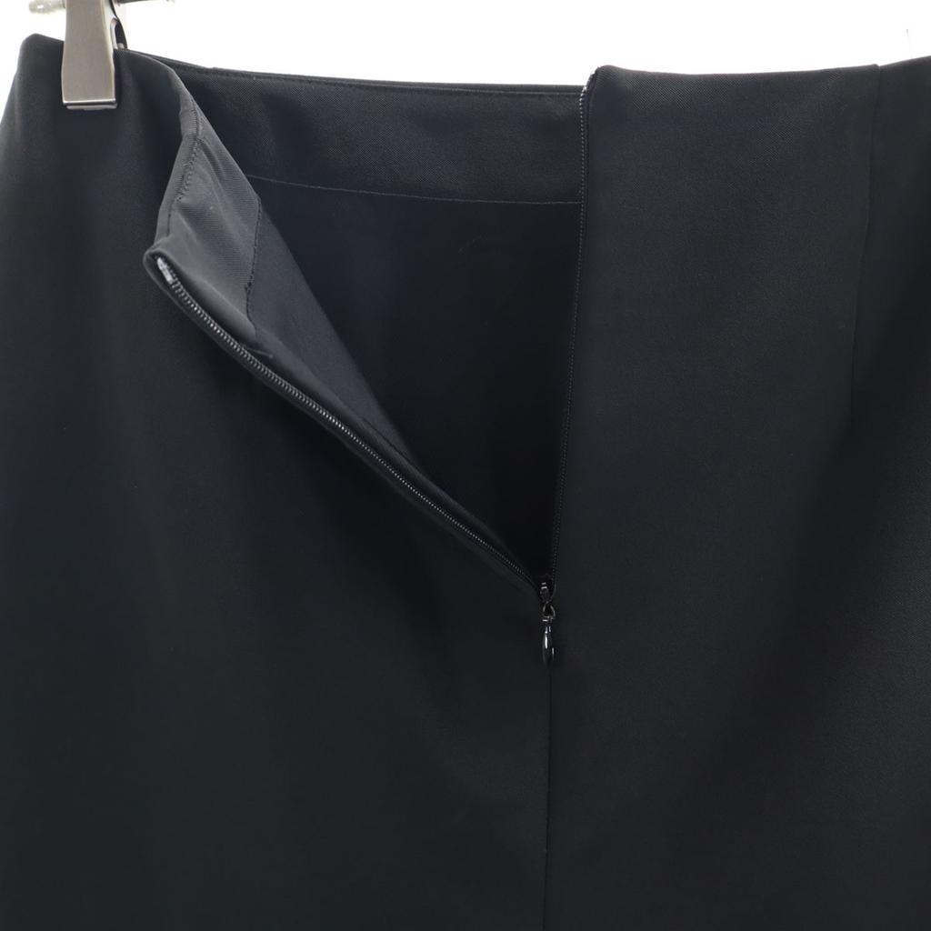 Prada Made In Italy Midi Length Tight Skirt 38 Black Women Used