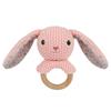 Baby Toy Collection Of Knitted Animal Rattles With Soft Plush Fabric For Infant Sensory Stimulation