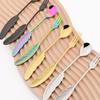 1Pcs Creative 304 Stainless Steel Spoon Feather Spoon Fork Coffee Spoon Cake Tool Decoration Cutlery Kitchen Accessories