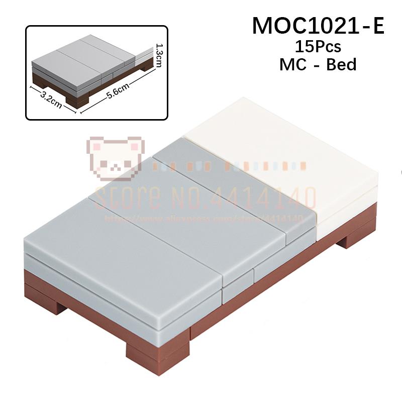 

Мебель для дома MOC Строительные блоки Городская сцена Сделай сам Кухня Кровать Диван Туалет Ванна Модель Украшение Сборка Кирпичики Игрушки Для Детей