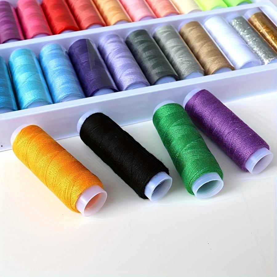 39-Color Sewing Thread Set, 182.88 Meter Each, High-Strength Polyester, Colorfast, for DIY Sewing Crafts, Essential Hand Sewing Supplies, Mixed Colors