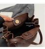 Versatile Korean High-End Bucket Bag: Spring & Autumn 2025 Wide Strap Crossbody Handbag for Women