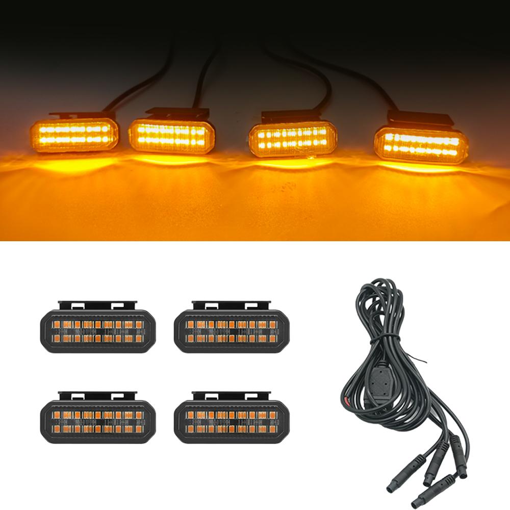 FOR ISUZU D-MAX LED Car Lights Front Grille LED Light Safety Warning Light Harness Car Accessories LED Signal Lamps
