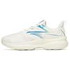 Cushioning Slip Resistant Abrasion Resistant Breathable Low Top Running Shoes Men's White Blue 112125520-4