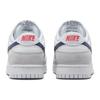 New Nike Dunk Low White Grey Navy Aqua Mini Swoosh FJ4227-001