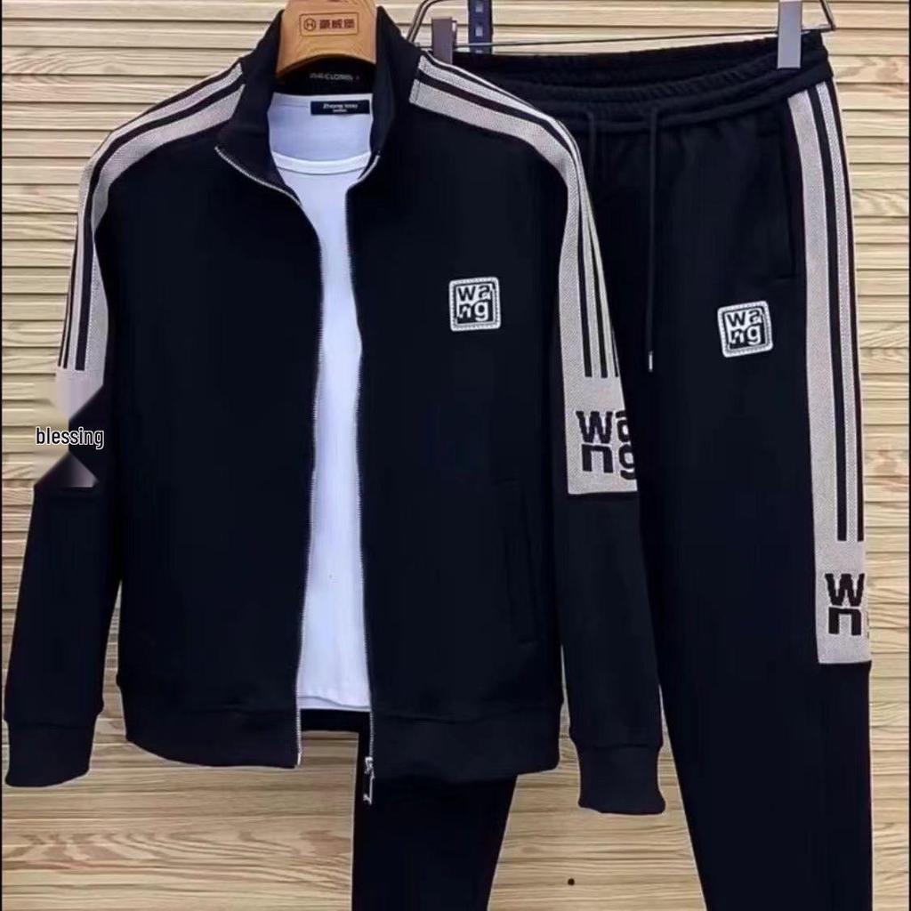 Men's High-End Autumn Casual Two-Piece Set: Trendy, Stretchable Sportswear