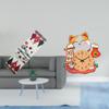 Festive Winter Table Decor And Cat Wall Clock for Holiday Home Seasonal Christmas Tablecloth