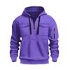 Mens Winter Hooded Zip-Up Sweatshirt Thick Fleece Lined Casual Streetwear Oversized Fit