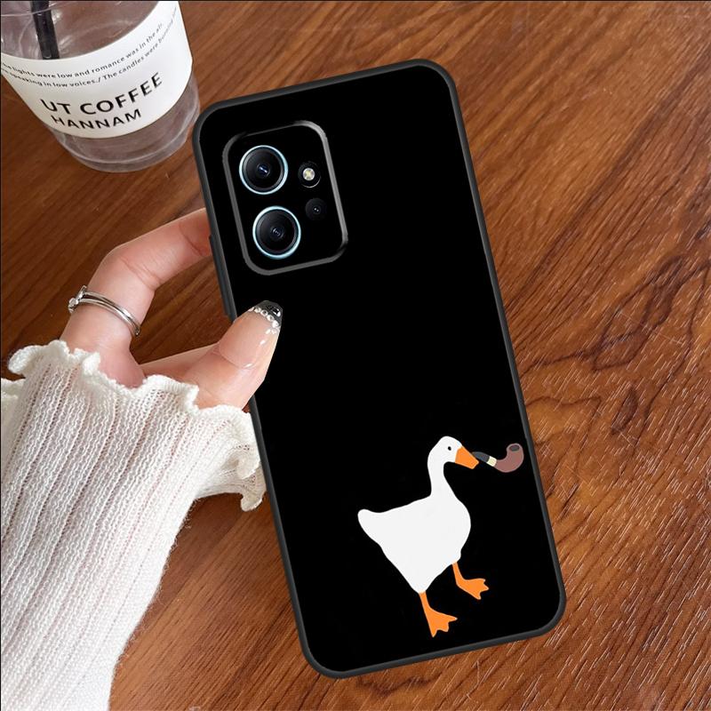 Cartoon Cute Goose Case For Xiaomi Redmi 12C 13C 14C 10C Redmi Note 13 Pro 14 12 11 9 10 9S 10S 11S 12S Cover