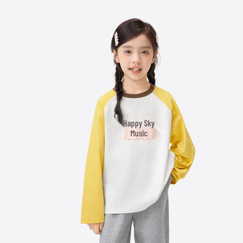 Little Yinman Girls' Cute Rabbit Print Long-Sleeve T-Shirt