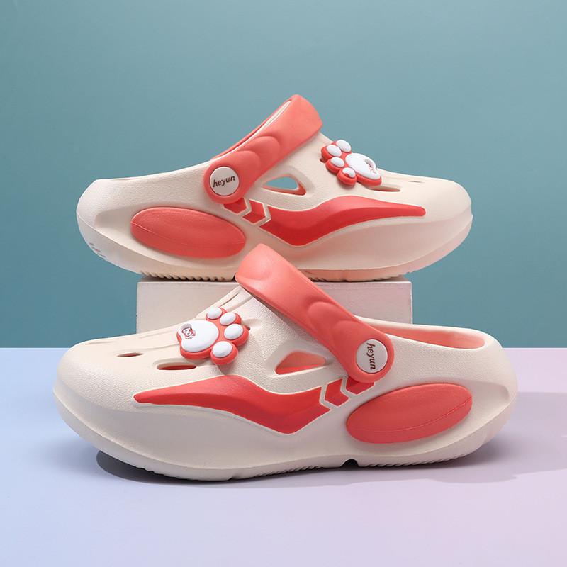Colorful Girls Summer Clogs Lightweight Breathable Nonslip Outdoor Beach Footwear