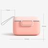 Milk Powder Storage Box PP Shell BPA Free Portable Baby Milk Powder Container Box with Lanyard Pink/Green