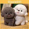 Bichon Frise Realistic Stuffed Dog Plush Toy  Poodle Doll Soft Birthday Gift