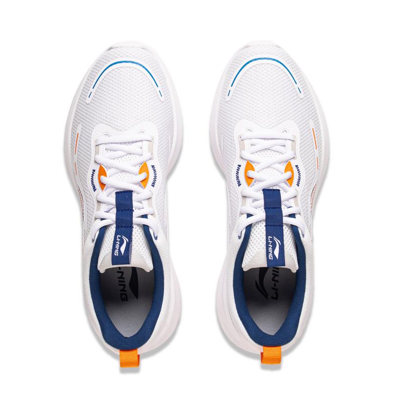 Li Ning Trendy Versatile Comfortable Non-Slip Wear-Resistant Low-Top Casual Running Shoes Men sneaker White ARSV121-3