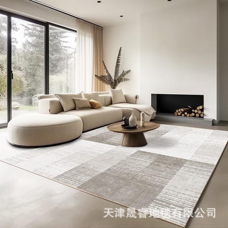 Soft Crystal Velvet Area Rug Living Room Sofa Coffee Table Bedroom Study Modern Geometric Washable