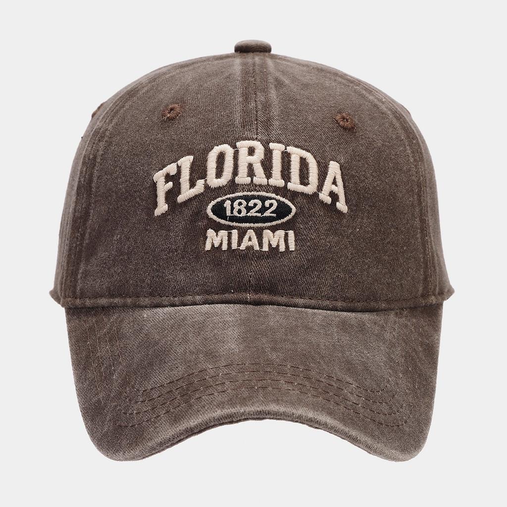 New retro personalized washed old letter embroidered baseball cap men's and women's outdoor sports sunshade sunscreen cap