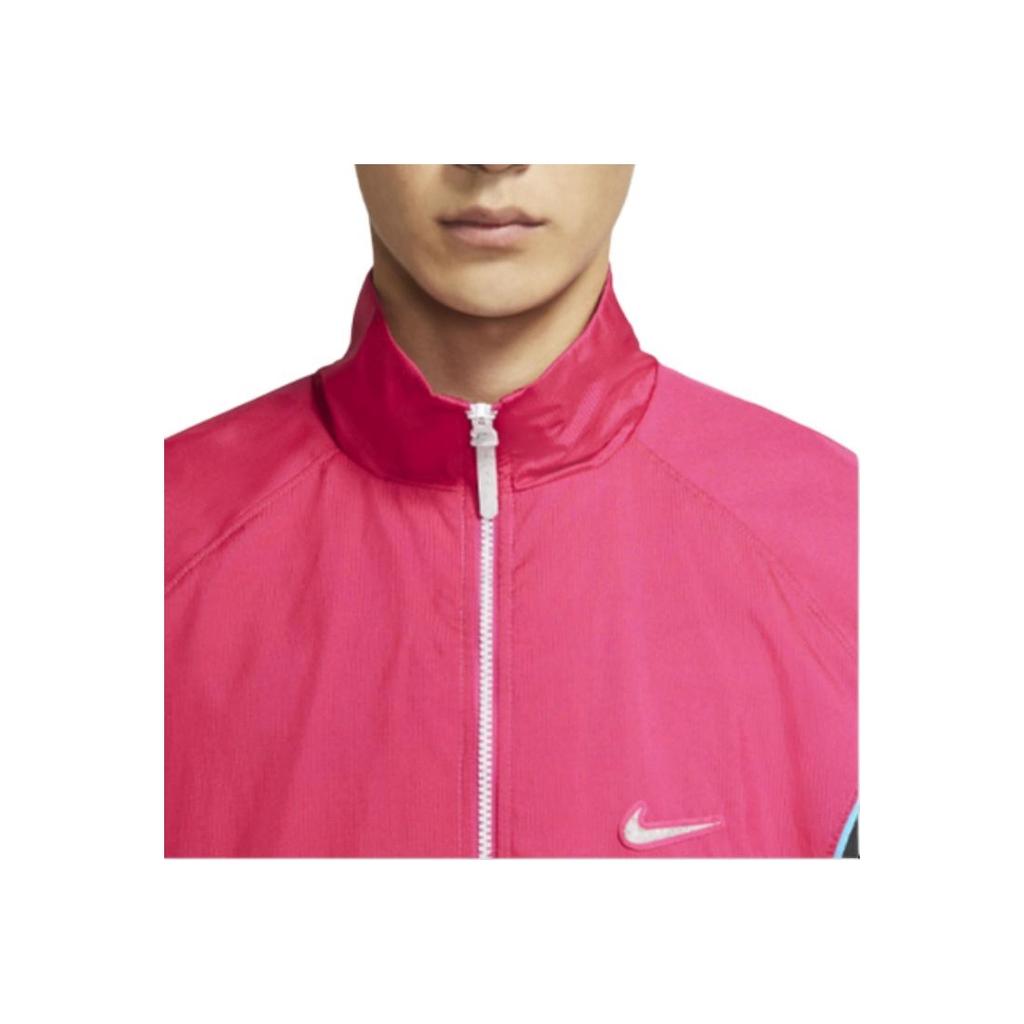 Nike Throwback Woven Basketball Jacket With Stand Collar Men Outerwear Raspberry-Red CV1932-698